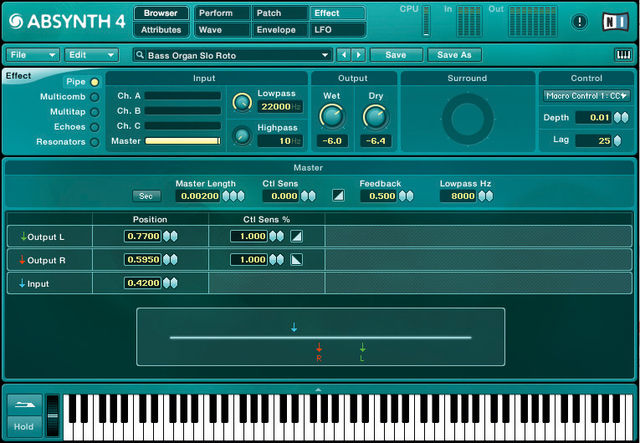 The interface is a little clearer in Absynth 4.